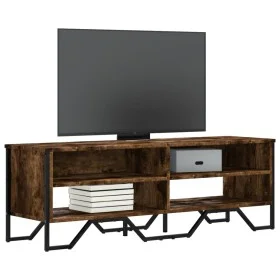 TV-Möbel aus geräucherter Eichen-Ingenieurholz 122x34x41 cm von , TV-Möbel - Ref: Foro24-848571, Preis: 59,57 €, Rabatt: %