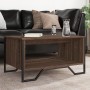 Mitteltisch aus braunem Eichenfurnierholz 75x51x40 cm von , Couchtisch - Ref: Foro24-848488, Preis: 51,39 €, Rabatt: %