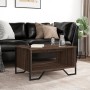 Mitteltisch aus braunem Eichenfurnierholz 75x51x40 cm von , Couchtisch - Ref: Foro24-848488, Preis: 51,39 €, Rabatt: %
