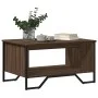 Mesa de centro madera de ingeniería marrón roble 75x51x40 cm de , Mesas de centro - Ref: Foro24-848488, Precio: 50,61 €, Desc...