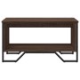 Mitteltisch aus braunem Eichenfurnierholz 75x51x40 cm von , Couchtisch - Ref: Foro24-848488, Preis: 51,39 €, Rabatt: %