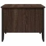 Mesa de centro madera de ingeniería marrón roble 75x51x40 cm de , Mesas de centro - Ref: Foro24-848488, Precio: 50,61 €, Desc...
