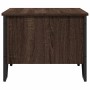 Mitteltisch aus braunem Eichenfurnierholz 75x51x40 cm von , Couchtisch - Ref: Foro24-848488, Preis: 51,39 €, Rabatt: %