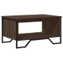 Mesa de centro madera de ingeniería marrón roble 75x51x40 cm de , Mesas de centro - Ref: Foro24-848488, Precio: 50,61 €, Desc...