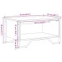 Mesa de centro madera de ingeniería marrón roble 75x51x40 cm de , Mesas de centro - Ref: Foro24-848488, Precio: 50,61 €, Desc...