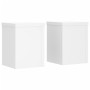 Pflanzenständer 2 Stück aus weißem Ingenieurholz 10x10x18 cm. von , Topfständer - Ref: Foro24-852888, Preis: 27,90 €, Rabatt: %