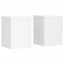 Soportes de plantas 2 uds madera ingeniería blanco 10x10x18 cm de , Soportes para macetas - Ref: Foro24-852888, Precio: 25,81...