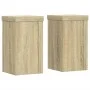 Pflanzenständer 2 Stück Eichenholz Sonoma 10x10x18 cm von , Topfständer - Ref: Foro24-852881, Preis: 17,39 €, Rabatt: %