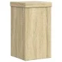 Soportes de plantas 2 uds madera roble Sonoma 10x10x18 cm de , Soportes para macetas - Ref: Foro24-852881, Precio: 17,39 €, D...