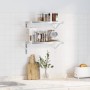 Wandregale 2 Stück Edelstahl silber 50x23,5 cm von , Regale und Regale - Ref: Foro24-3214510, Preis: 53,99 €, Rabatt: %