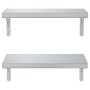 Wandregale 2 Stück Edelstahl silber 50x23,5 cm von , Regale und Regale - Ref: Foro24-3214510, Preis: 53,99 €, Rabatt: %