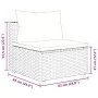 7-piece garden sofa set with gray synthetic rattan cushions by , Garden sets - Ref: Foro24-3308439, Price: 452,44 €, Discount: %