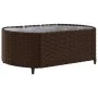 Garden sofa set 9 pieces and brown synthetic rattan cushions by , Garden sets - Ref: Foro24-3308430, Price: 735,37 €, Discoun...