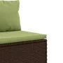 Garden sofa set 9 pieces and brown synthetic rattan cushions by , Garden sets - Ref: Foro24-3308430, Price: 735,37 €, Discoun...