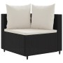 Garden sofa set with 9-piece black synthetic rattan cushions by , Garden sets - Ref: Foro24-3308424, Price: 630,87 €, Discoun...