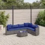 7-piece garden sofa set with gray synthetic rattan cushions by , Garden sets - Ref: Foro24-3308383, Price: 437,39 €, Discount: %