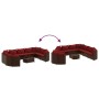 Gartensofa-Set, 10-teilig, mit braunen Kissen aus synthetischem Rattan. von , Gartensets - Ref: Foro24-3308405, Preis: 711,03...