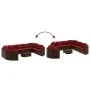 Gartensofa-Set, 10-teilig, mit braunen Kissen aus synthetischem Rattan. von , Gartensets - Ref: Foro24-3308405, Preis: 712,33...
