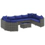 Garden sofa set with 10 pieces of synthetic gray rattan cushions by , Garden sets - Ref: Foro24-3308407, Price: 627,57 €, Dis...