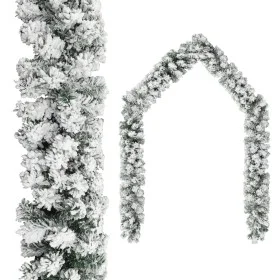 Guirnalda de Navidad con nieve flocada verde 20 m PVC by vidaXL, Festive decorations - Ref: Foro24-320969, Price: 83,94 €, Di...