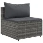 Garden sofa set 4 pieces with gray synthetic rattan cushions by , Garden sets - Ref: Foro24-3308458, Price: 266,30 €, Discoun...