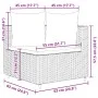 Garden sofa set 4 pieces with gray synthetic rattan cushions by , Garden sets - Ref: Foro24-3308458, Price: 266,30 €, Discoun...