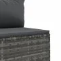 Garden sofa set 4 pieces with gray synthetic rattan cushions by , Garden sets - Ref: Foro24-3308362, Price: 248,81 €, Discoun...