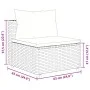 Garden sofa set 4 pieces with gray synthetic rattan cushions by , Garden sets - Ref: Foro24-3308362, Price: 248,81 €, Discoun...