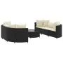 7-piece garden sofa set with black synthetic rattan cushions by , Garden sets - Ref: Foro24-3308432, Price: 477,47 €, Discoun...
