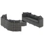 Set de sofás de jardín con cojines 9 pzas ratán sintético gris de , Conjuntos de jardín - Ref: Foro24-3308426, Precio: 566,79...