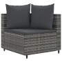 Garden sofa set with 9-piece synthetic rattan gray cushions by , Garden sets - Ref: Foro24-3308426, Price: 576,03 €, Discount: %