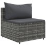 Garden sofa set with 9-piece synthetic rattan gray cushions by , Garden sets - Ref: Foro24-3308426, Price: 576,03 €, Discount: %