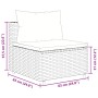 Garden sofa set with 9-piece synthetic rattan gray cushions by , Garden sets - Ref: Foro24-3308426, Price: 576,03 €, Discount: %