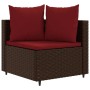 Garden sofa set 10 pieces and brown synthetic rattan cushions by , Garden sets - Ref: Foro24-3308413, Price: 652,60 €, Discou...