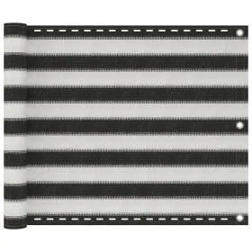 HDPE balcony awning 75x300 cm anthracite gray and white by vidaXL, Umbrellas - Ref: Foro24-310848, Price: 13,98 €, Discount: %