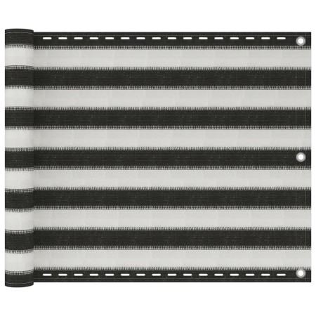 HDPE-Balkonmarkise 75x300 cm Anthrazitgrau und Weiß von vidaXL, Sonnenschirme - Ref: Foro24-310848, Preis: 14,36 €, Rabatt: %