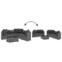 6-piece garden furniture set with gray synthetic rattan cushions by , Garden sets - Ref: Foro24-3308418, Price: 404,52 €, Dis...