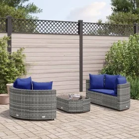 Garden sofa set with 5-piece synthetic rattan cushions in gray. by , Garden sets - Ref: Foro24-3308447, Price: 340,75 €, Disc...