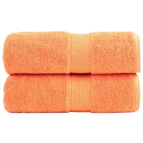 2 units of orange 100% cotton towels, 30x30 cm, 600 gsm by , Towels - Ref: Foro24-137371, Price: 11,07 €, Discount: %