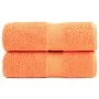 Toallas 2 unidades 100% algodón naranja 30x30 cm 600 gsm de , Toallas - Ref: Foro24-137371, Precio: 11,07 €, Descuento: %