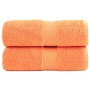 Zwei Handtücher, 100% Baumwolle, orange, 30x30 cm, 600 g/m². von , Handtücher - Ref: Foro24-137371, Preis: 11,43 €, Rabatt: %