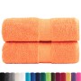 Zwei Handtücher, 100% Baumwolle, orange, 30x30 cm, 600 g/m². von , Handtücher - Ref: Foro24-137371, Preis: 11,43 €, Rabatt: %
