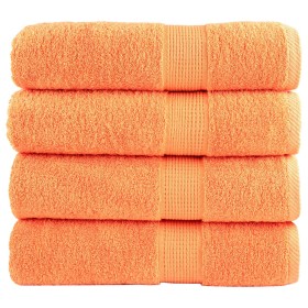 Toallas de baño 4 uds 100% algodón verde 100x150 cm 600 gsm de , Toallas - Ref: Foro24-137384, Precio: 83,85 €, Descuento: %