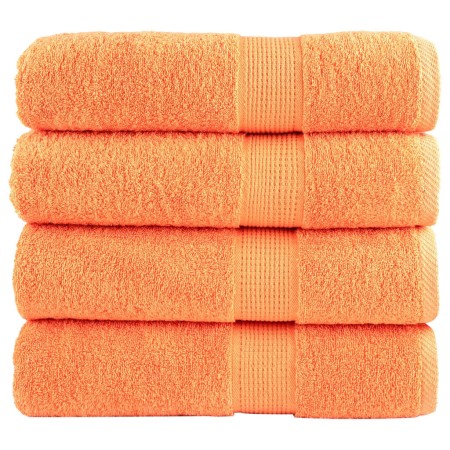 Bathroom towels 4 units 100% cotton green 100x150 cm 600 gsm by , Towels - Ref: Foro24-137384, Price: 83,85 €, Discount: %