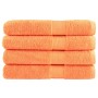 Premium-Handtücher, 4 Stück, 100% Baumwolle, orange, 100x200 cm, 600 g/m². von , Handtücher - Ref: Foro24-137390, Preis: 101,...