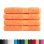 Premium towels 4 units 100% cotton orange 100x200 cm 600 gsm by , Towels - Ref: Foro24-137390, Price: 101,24 €, Discount: %