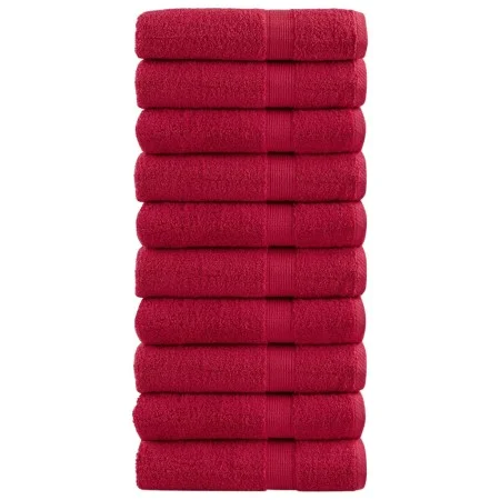 Toallas de baño 10 uds 100% algodón verde 100x150 cm 600 gsm de , Toallas - Ref: Foro24-137409, Precio: 169,62 €, Descuento: %
