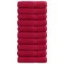 Toallas de baño 10 uds 100% algodón verde 100x150 cm 600 gsm de , Toallas - Ref: Foro24-137409, Precio: 169,62 €, Descuento: %