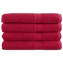 Premium-Handtücher, 4 Stück, 100% Baumwolle, rot, 100x200 cm, 600 g/m². von , Handtücher - Ref: Foro24-137414, Preis: 97,42 €...