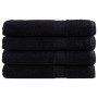 Saunatücher 4 Stück 100% Baumwolle Schwarz 80x200 cm 600 g/m² von , Handtücher - Ref: Foro24-137435, Preis: 83,68 €, Rabatt: %